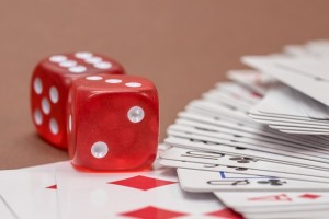 Gambling- dices and cards